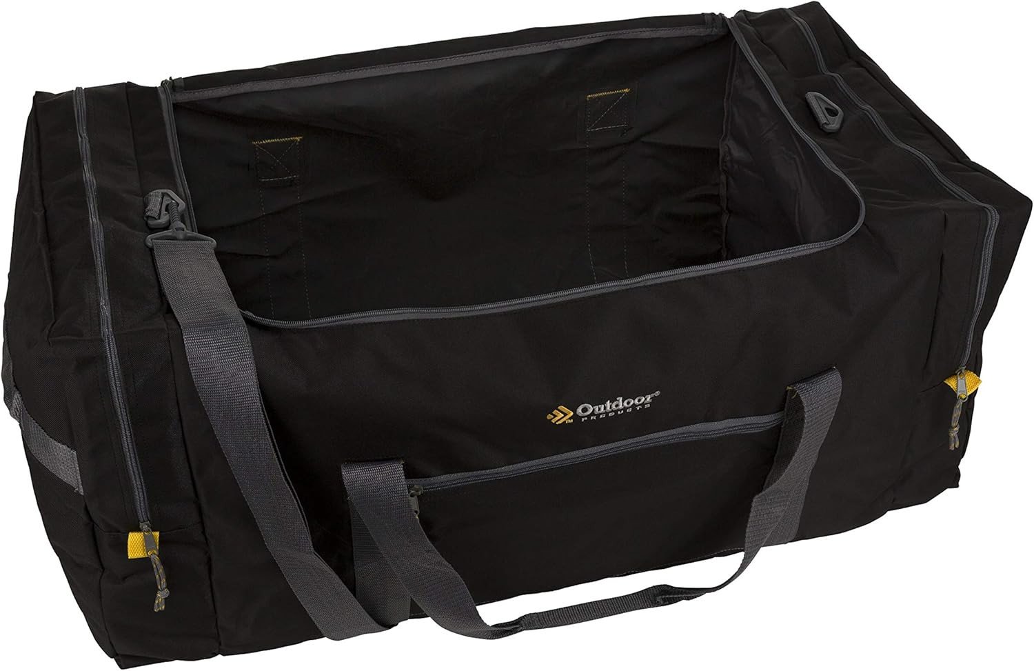 Outdoor Products Mountain Duffel (Medium (12 x 12 x 24 Inch), Black) (Large (15 x 15 x 30 Inch), Black) (Black, X-Large (16 x 18 x 36 Inch))